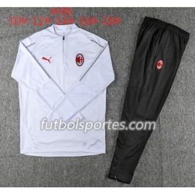 AC Milan Niño Sudadera de Entrenamiento Trajes Blanco 2018/2019